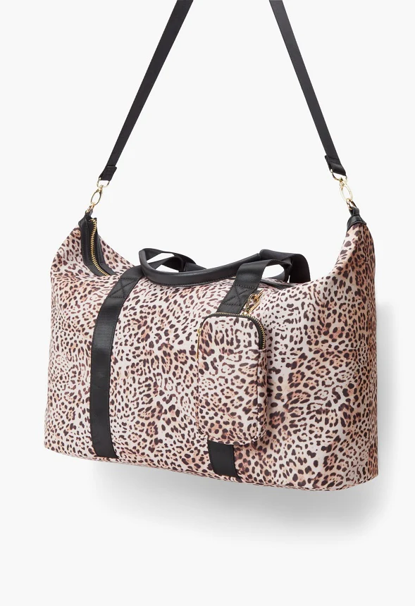 Nylon Weekender With Pocket - Image 4
