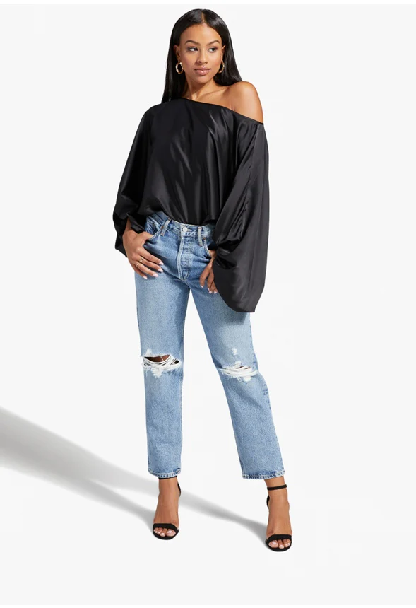 Off Shoulder Dolman Blouse - Image 4