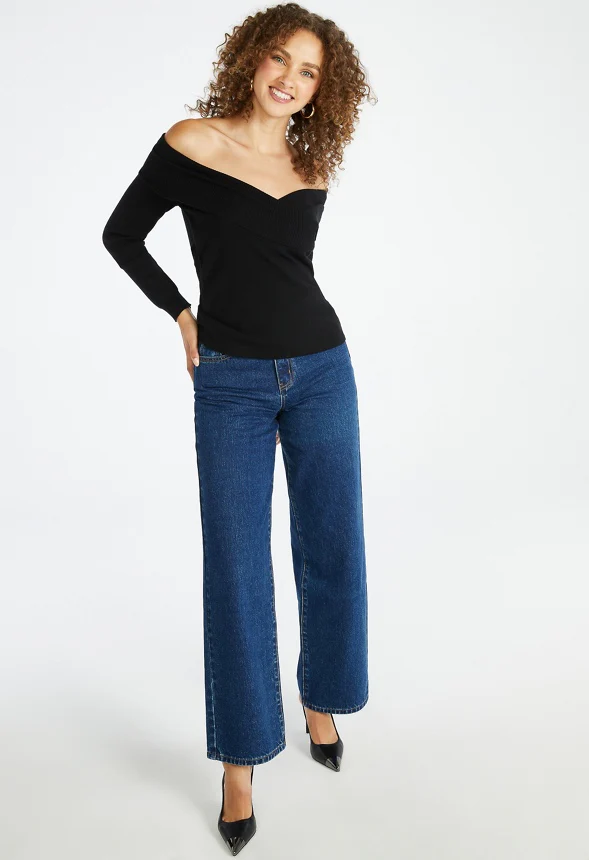 Off Shoulder Sweater Top - Image 4