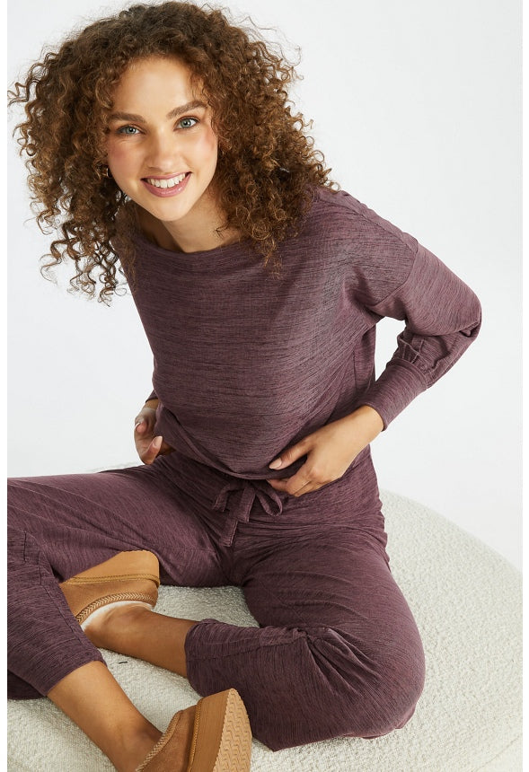 Off Shoulder Wide Leg Lounge Set - Image 2