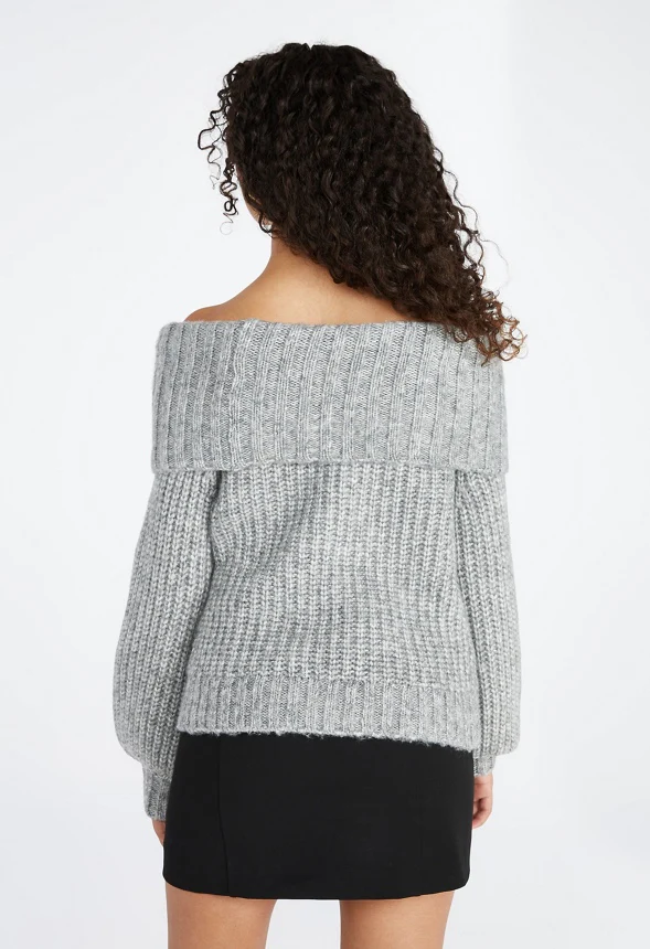 Off The Shoulder Cozy Sweater - Image 2