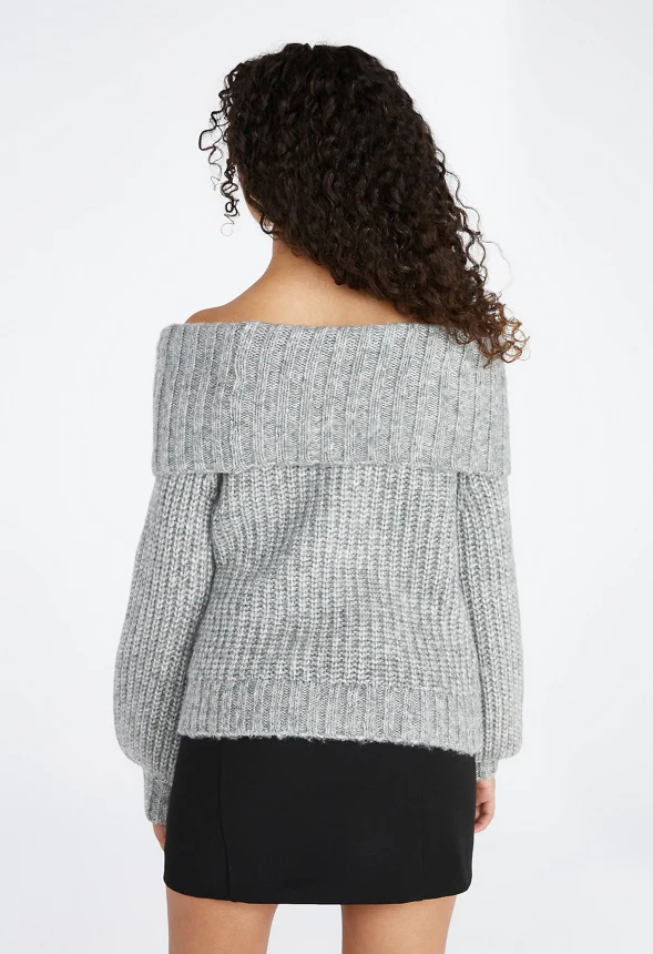 Off The Shoulder Cozy Sweater - Image 2