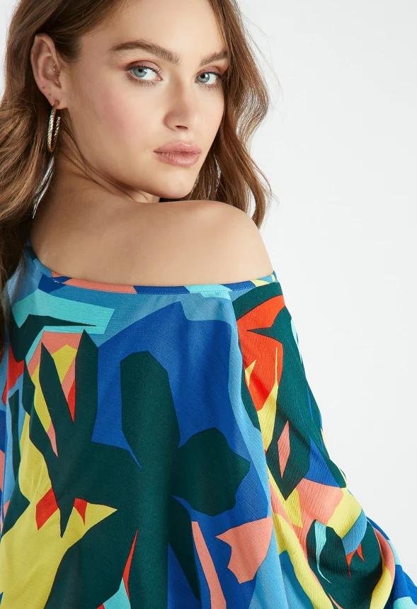 Off Shoulder Dolman Blouse - Image 3