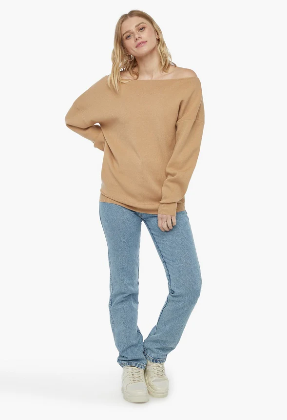 Off The Shoulder Sweater - Image 3