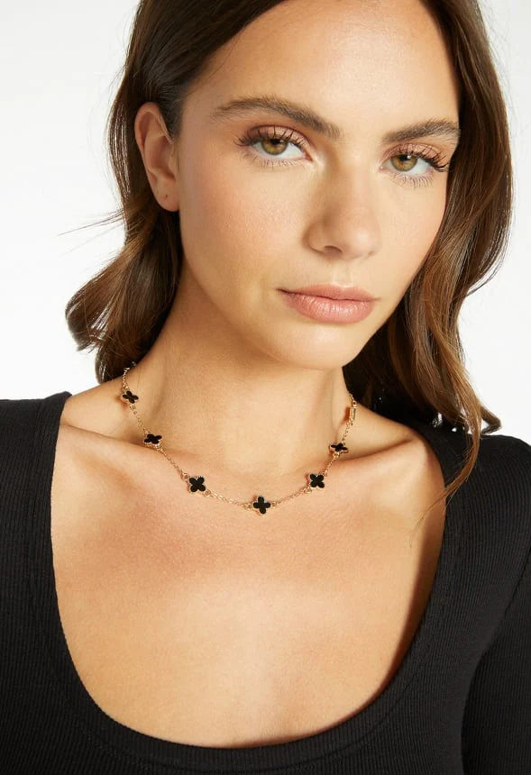Ola Enamel Clover Allway Necklace - Image 2