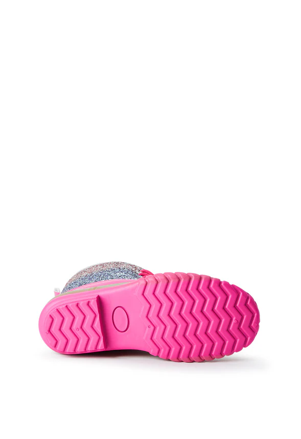 Ombre Glitter Lace Up Duck Boot - Image 6
