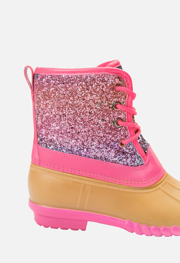 Ombre Lace Up Duck Boot - Image 4