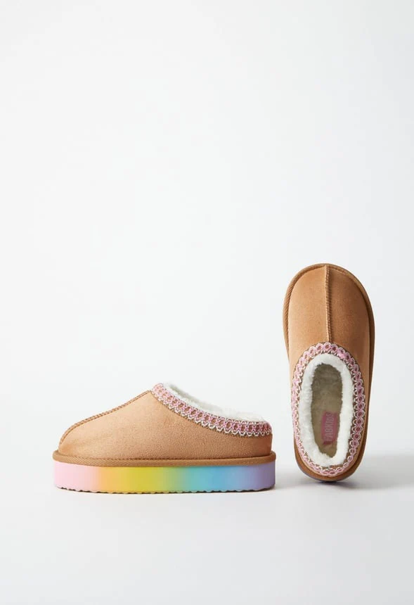 Ombre Platform Slip On Fuzzy - Image 6