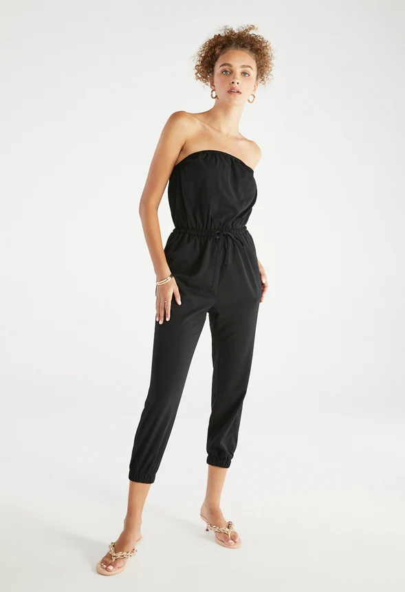 On The Go Strapless Jumpsuit - Image 4