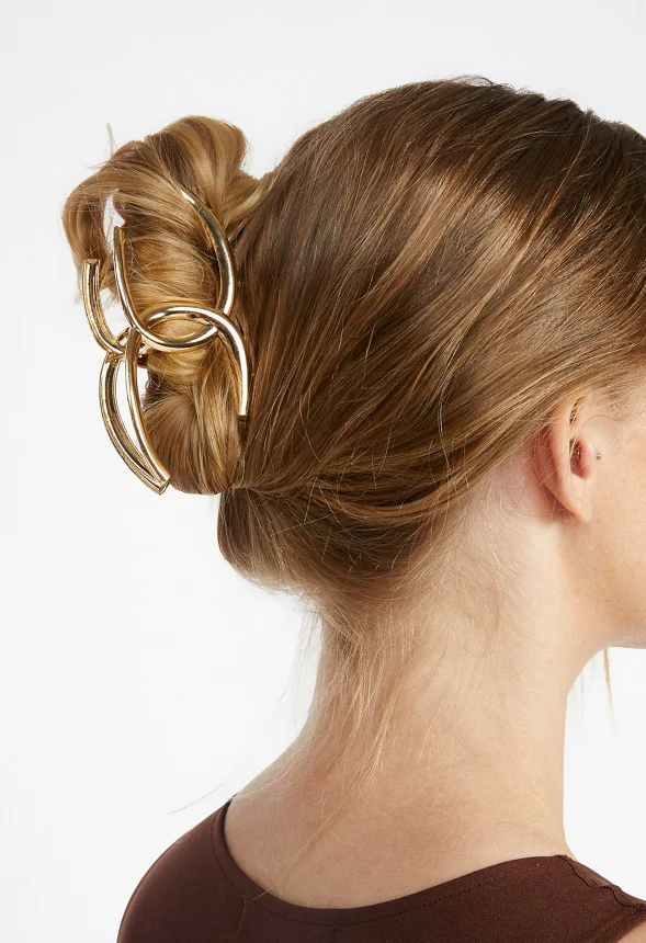 Ona Interlinked Half Ring Metal Hair Claw