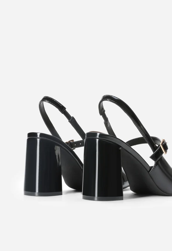 Open-Back Chunky Slingback Pumps - Image 4