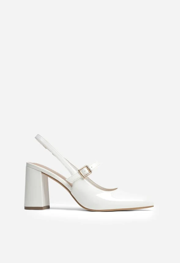 Open-Back Chunky Slingback Pumps - Image 3