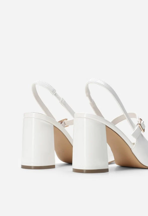 Open-Back Chunky Slingback Pumps - Image 4