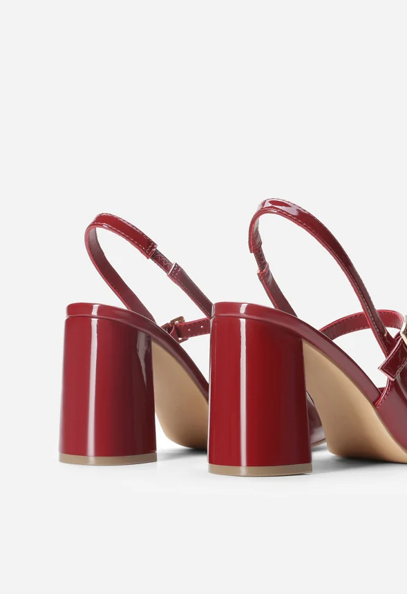 Open-Back Chunky Slingback Pumps - Image 3