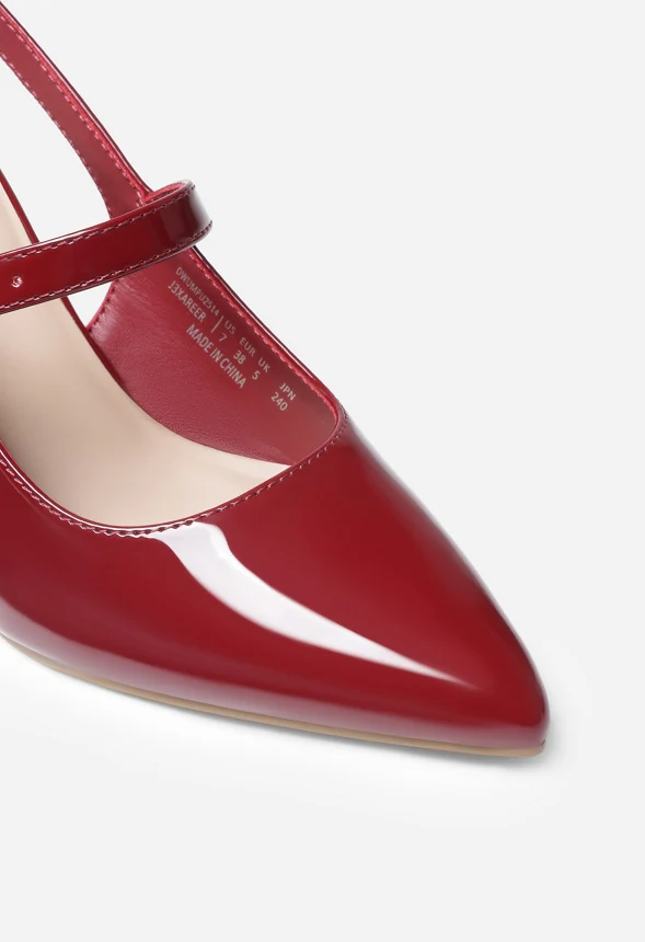 Open-Back Chunky Slingback Pumps - Image 4