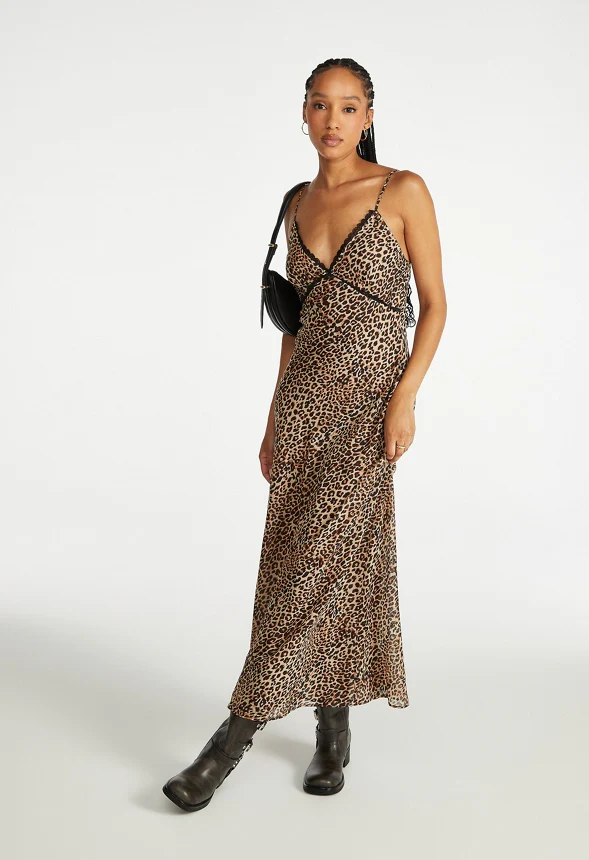 Lace Trim Maxi Slip Dress - Image 5