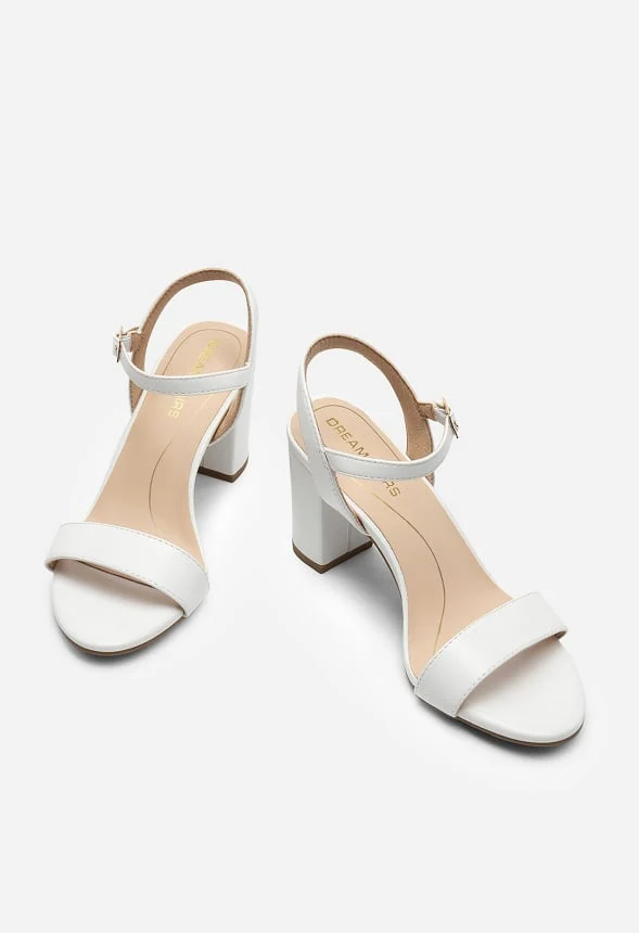 Open-Toe Chunky Dress Sandals - Image 3