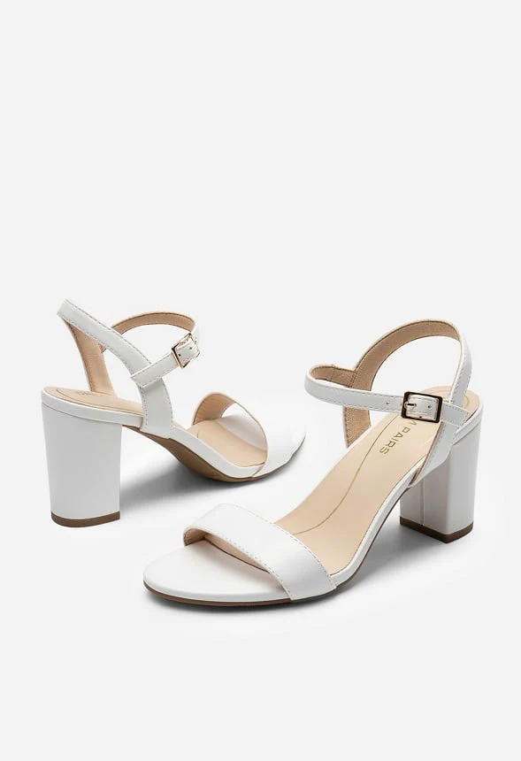 Open-Toe Chunky Dress Sandals - Image 4