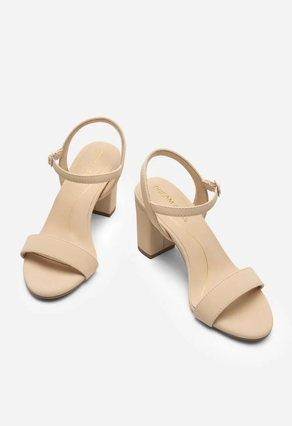 Open-Toe Chunky Dress Sandals - Image 3
