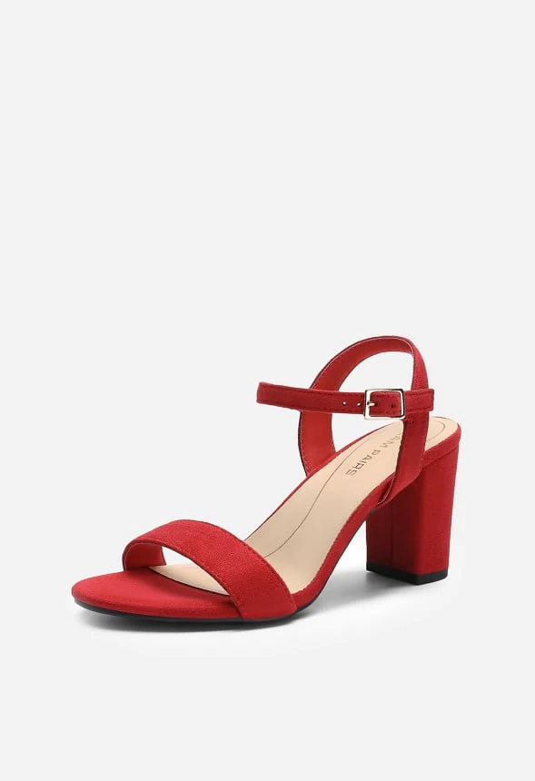 Open-Toe Chunky Dress Sandals - Image 2