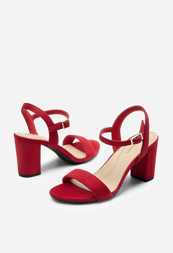 Open-Toe Chunky Dress Sandals - Image 4