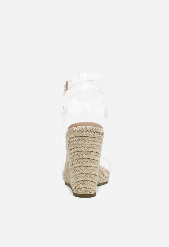 Open Toe Espadrille Platform Wedge Sandal - Image 4