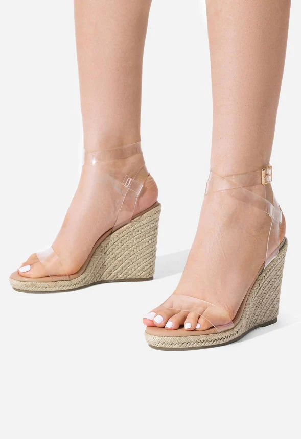 Open Toe Espadrille Platform Wedge Sandal - Image 6
