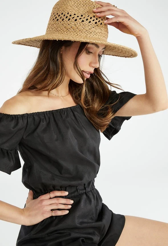 Open Weave Straw Hat - Image 2