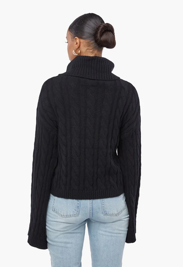Oversized Cable Sweater - Image 2