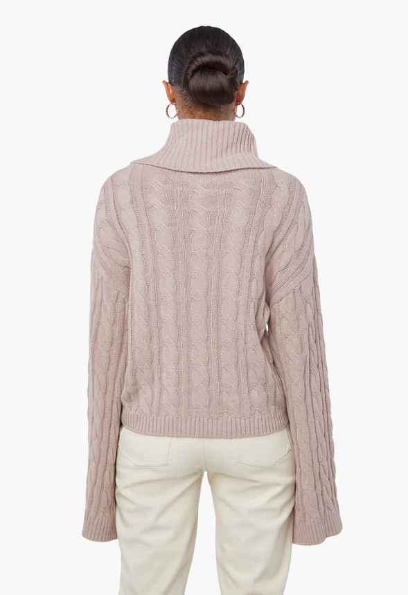 Oversized Cable Sweater - Image 2