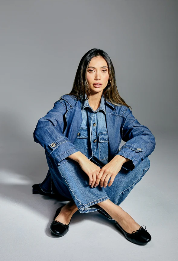 Reese Oversized Denim Shacket - Image 7