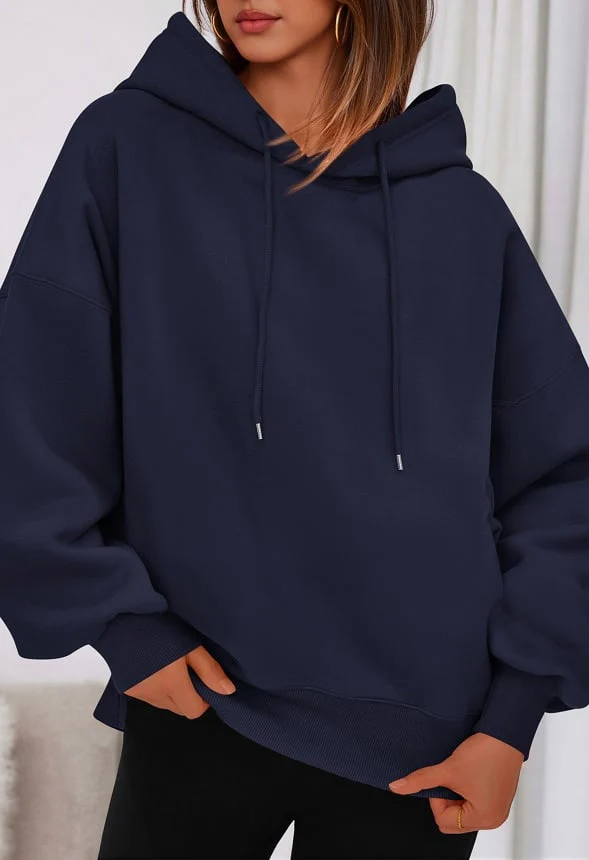 Oversized Drawstring Hoodie - Image 2
