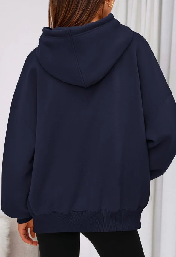 Oversized Drawstring Hoodie - Image 3