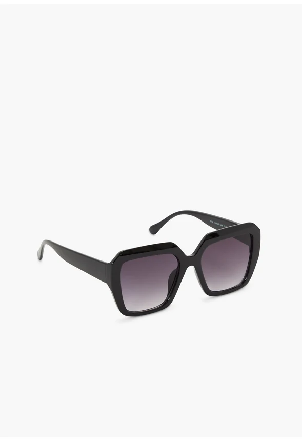 Oversized Geometric Acetate Sunglasses - Image 2
