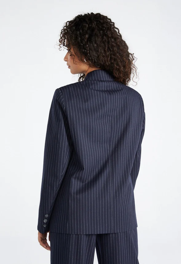 Oversized Pinstripe Blazer - Image 2