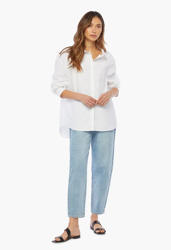 Oversized Poplin Shirt - Image 4