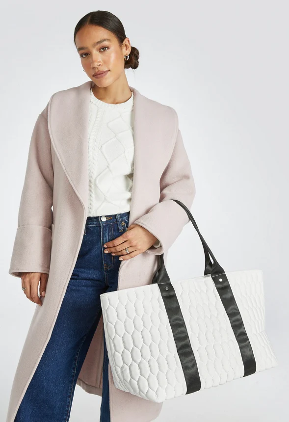 Oversized Quilted Travel Tote - Image 2