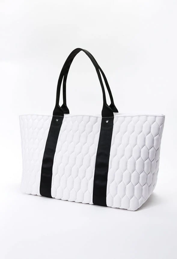Oversized Quilted Travel Tote - Image 3