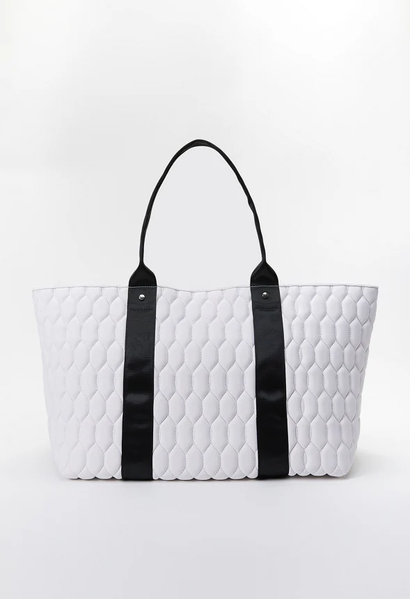 Oversized Quilted Travel Tote - Image 4