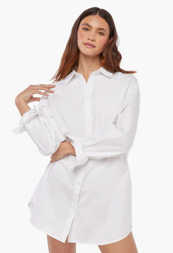 Oversized Shirt Dress - Image 2