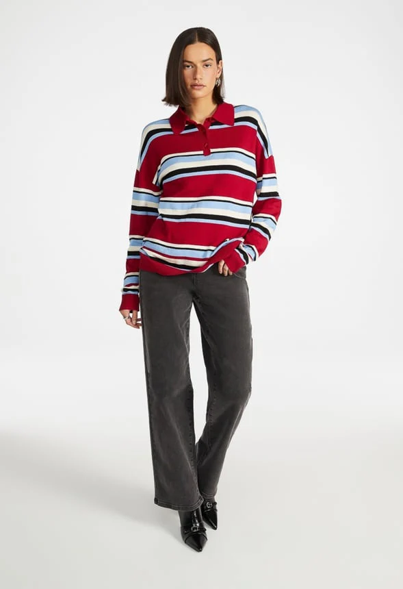 Oversized Striped Polo - Image 2