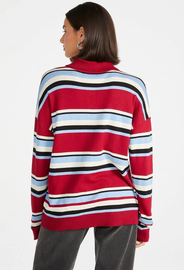 Oversized Striped Polo - Image 3