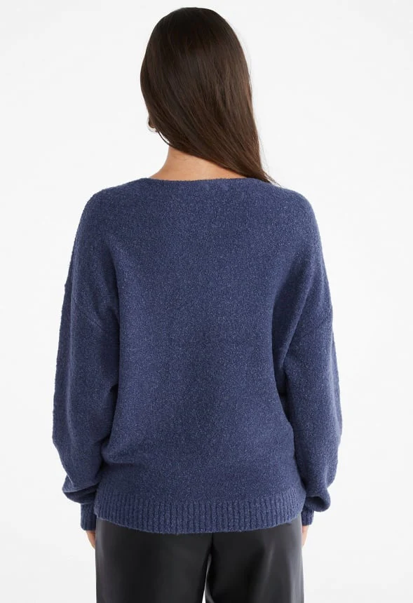 Oversized V-Neck Sweater - Image 2