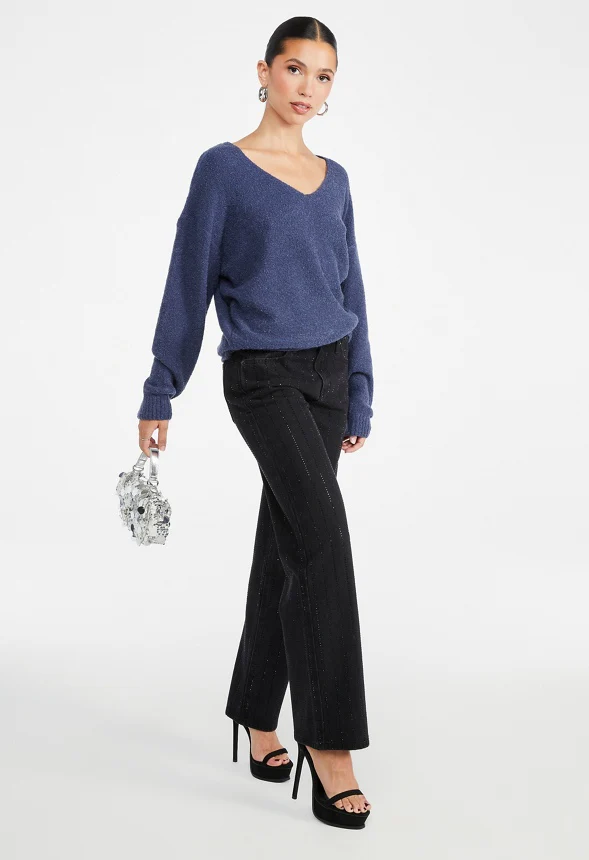 Oversized V-Neck Sweater - Image 5