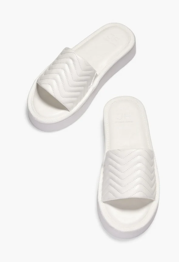 Pamela Quilted Platform Slide - Image 6