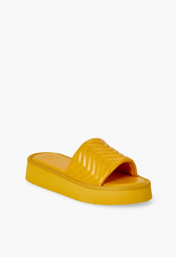 Pamela Quilted Platform Slide - Image 5