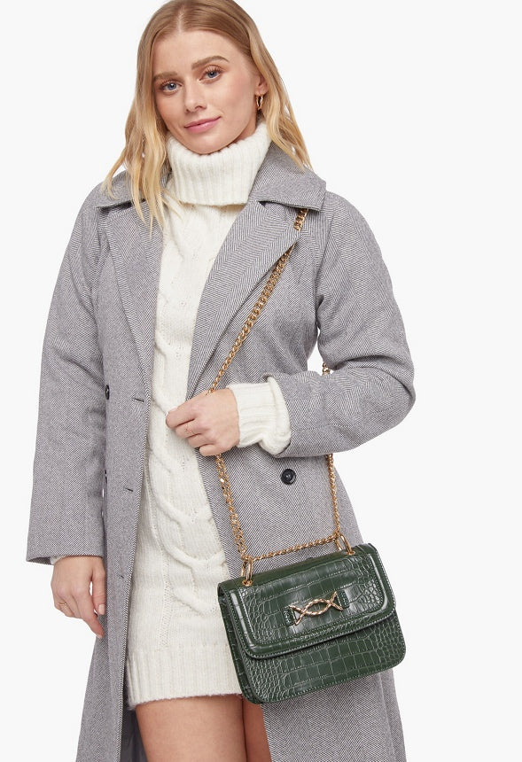 Paneled Crossbody With Twisted Hardware - Image 3