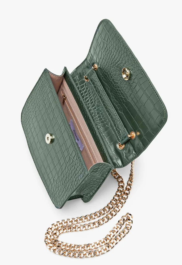 Paneled Crossbody With Twisted Hardware - Image 4