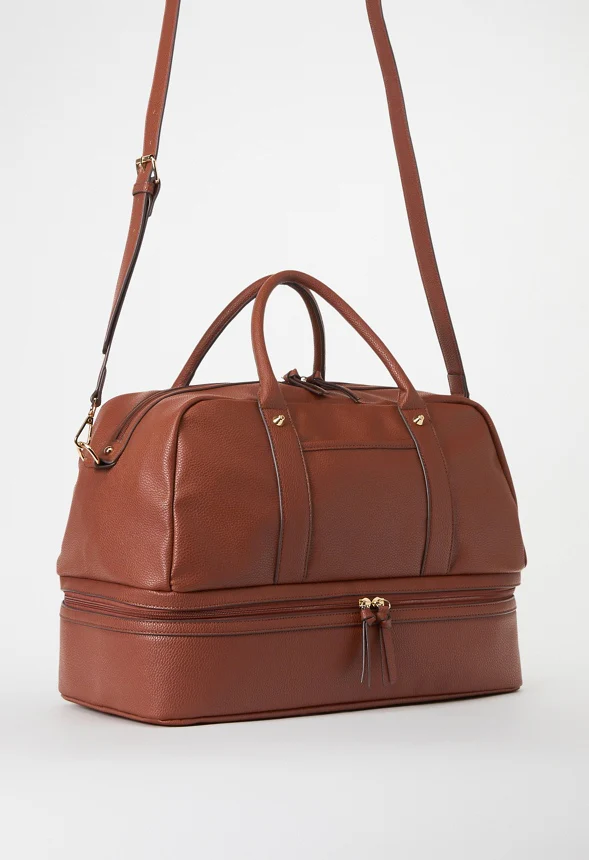 Paneled Weekender With Shoe Compartment - Image 3