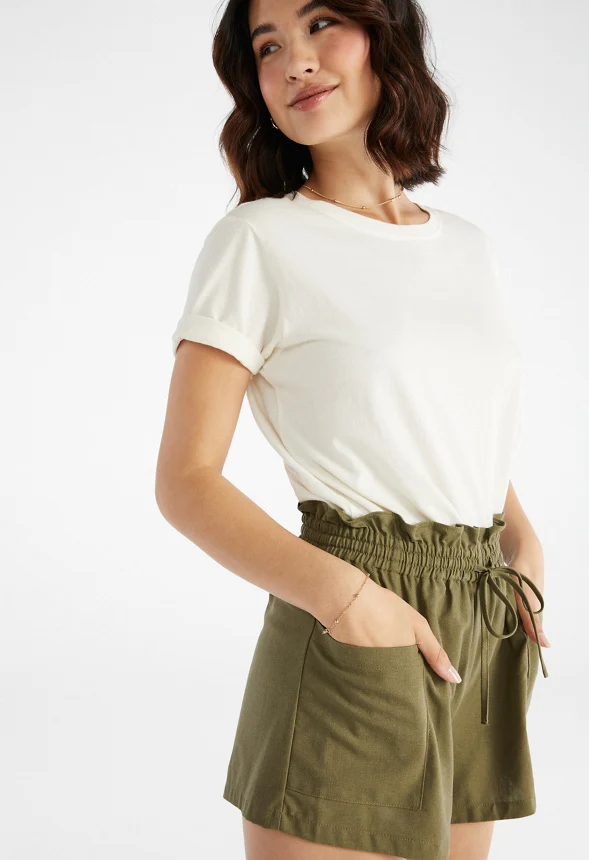 Paperbag Linen Shorts - Image 3